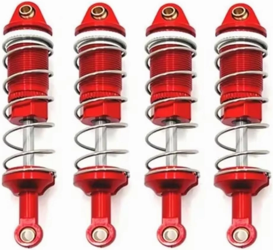 RC Shock Absorber Compatible With Racing For PTG-2 For PTG-2R 1/10 Rc Car Upgrade Parts Accessories Metal Oil Shock Absorber Damper(Red)