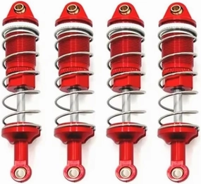 RC Shock Absorber Compatible With Racing For PTG-2 For PTG-2R 1/10 Rc Car Upgrade Parts Accessories Metal Oil Shock Absorber Damper(Red)