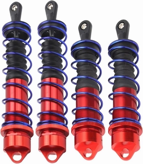 Rc Shock Absorber For 1/8 120mm Front Rear 140mm Aluminum Metal Shock Absorber Damper Set RC Car Tracked Vehicle Parts And Accessories Upgrade, Replacement