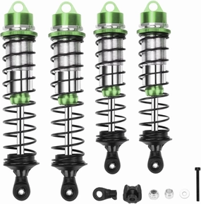 Rc Shock Absorber For Arrma 6S For Outcast For Notorious 1/7 1/8 4 Pcs Front&Rear Shock Absorber Rc Car Parts And Accessories Upgrade Replacement And Use(Green)