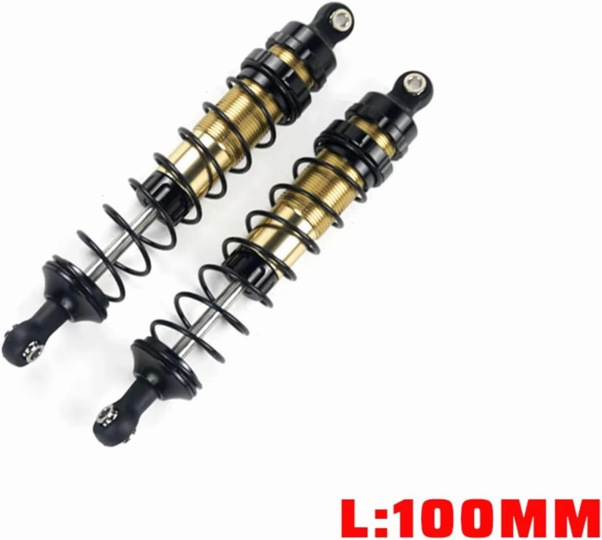 Rc Shock Absorber For Axial For SCX10 D90 CC01 1/10 2pcs 90mm/100mm/110mm Metal Hydraulic Shock Absorber RC Model Car Parts Accessories Upgrade Replace Use(100mm)