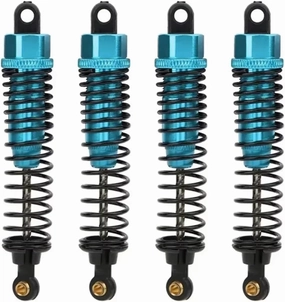 Rc Shock Absorber For HSP 106004 1/10 1:10 4pcs 98mm Aluminum Shock Absorbers Oil Damper RC Car Off-road Car DIY Parts Accessories Upgrade And Replacement(Blue)