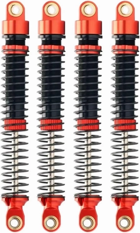 Rc Shock Absorber For Kyosho For Traxxas For Axial For Tamiya 1/12 1/16 1/18 1/24 4Pcs Alloy Shock Absorber 53/59/65/71/77mm Damper RC Car Crawler Parts Replacement(77mm)