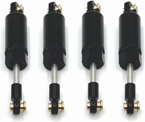 Rc Shock Absorber For MN D90 For MN82 LC79 For MN78 For WPL 1/16 C14 C24 C34 C44 1/12 4PCS Hydraulic Shock Absorber RC Car Upgrades Part Accessories Upgrade(Black)