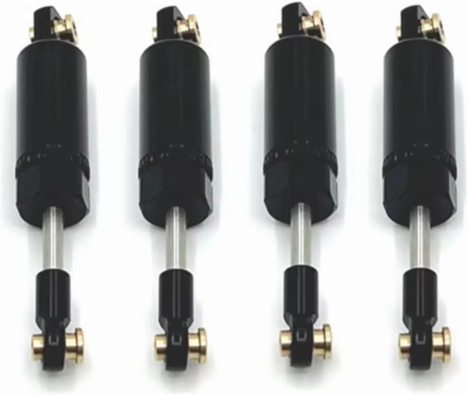 Rc Shock Absorber For MN D90 For MN82 LC79 For MN78 For WPL 1/16 C14 C24 C34 C44 1/12 4PCS Hydraulic Shock Absorber RC Car Upgrades Part Accessories Upgrade(Black)