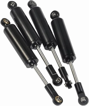 Rc Shock Absorber For SCX10 For Axial D90 CC01 1/10 4PCS Built-in For Spring 90/100/110mm Shock Absorber Damper RC Car Parts And Accessories Upgrade Replacement(Black,90mm)