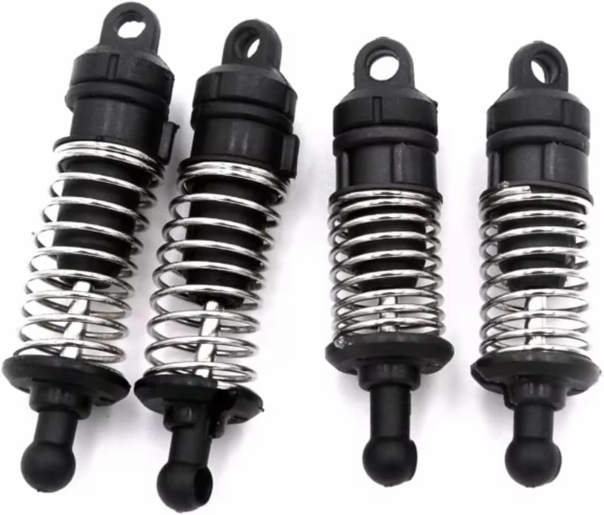 Rc Shock Absorber For SG1603 For Udirc UD1601 UD1603 UD1604 UD1607 1/16 4Pcs Metal Shock Absorber RC Car Tracked Vehicle Upgrade Parts Accessories Replacement Use(Black)