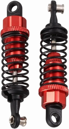 Rc Shock Absorber For Wltoys A959 A969 A979 K929 A949-55 1:18 2Pcs Aluminum Shock Absorber Upgrade Parts Red Rc Car Parts Accessories Upgrade Replacement Use