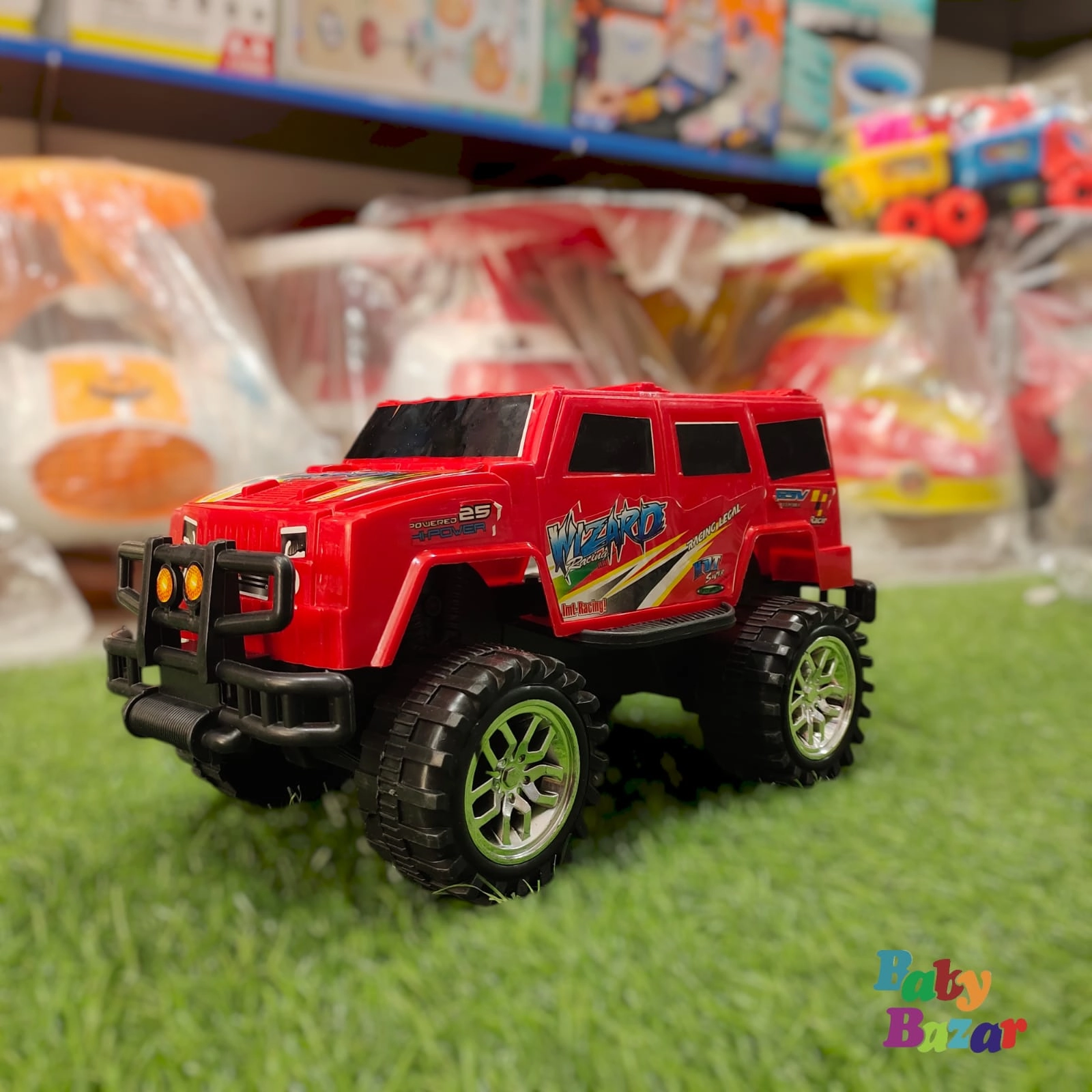 Red Color Jeep Shaped Toy Car for Baby Boys Fun and Durable Vehicle Toy for Kids