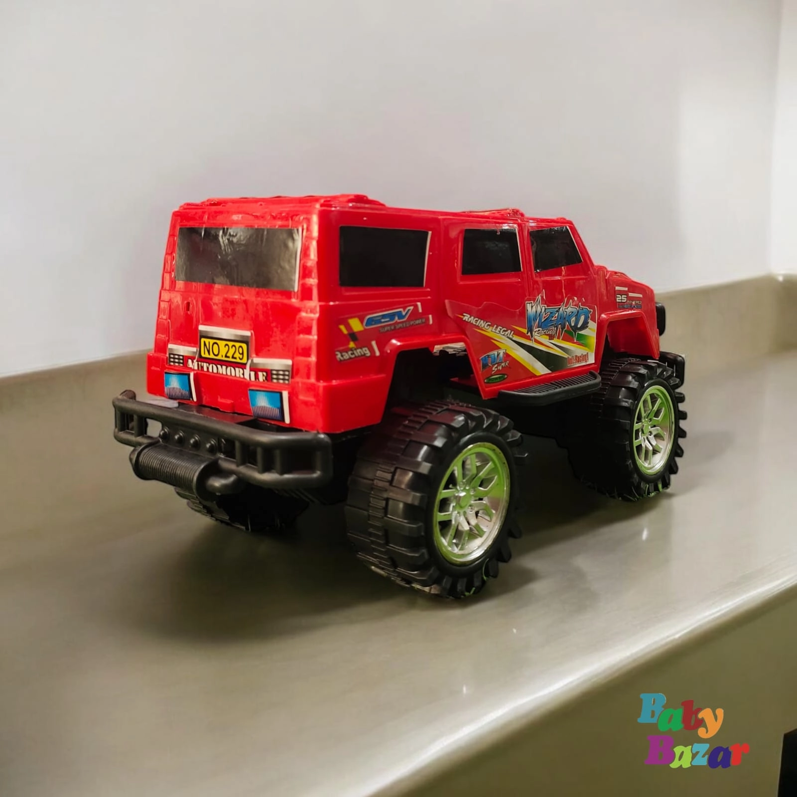 Red Color Jeep Shaped Toy Car for Baby Boys Fun and Durable Vehicle Toy for Kids