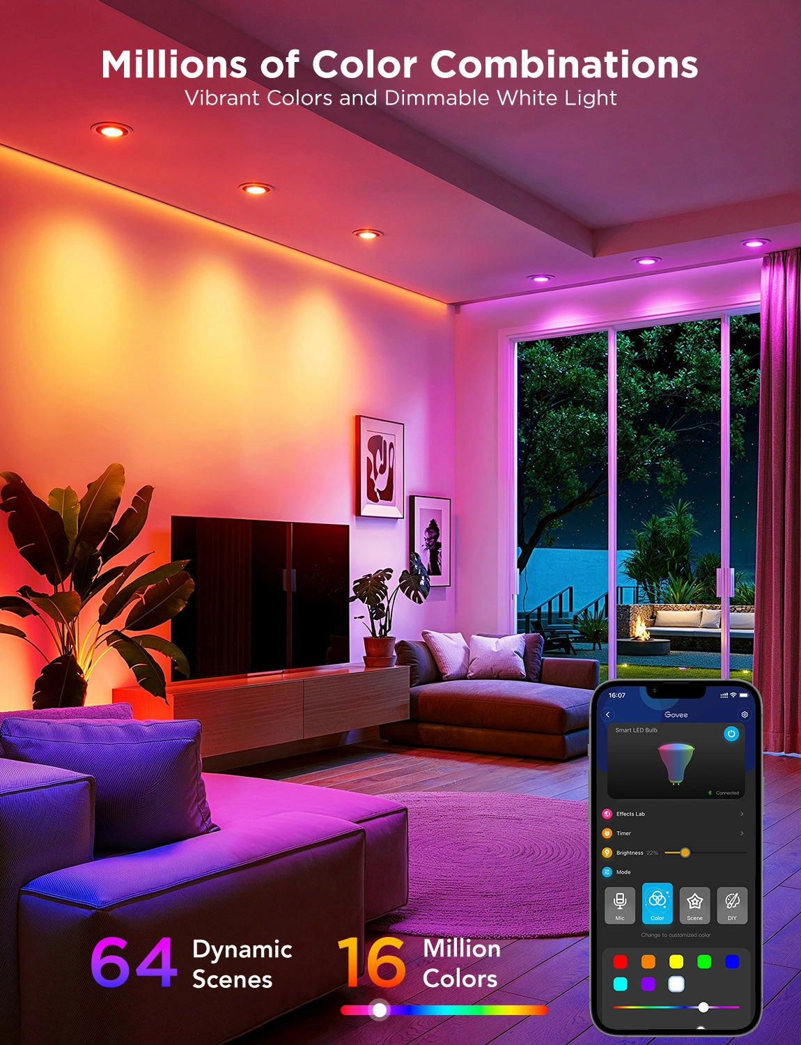 Refurbished Govee RGBWW Smart Light Bulbs