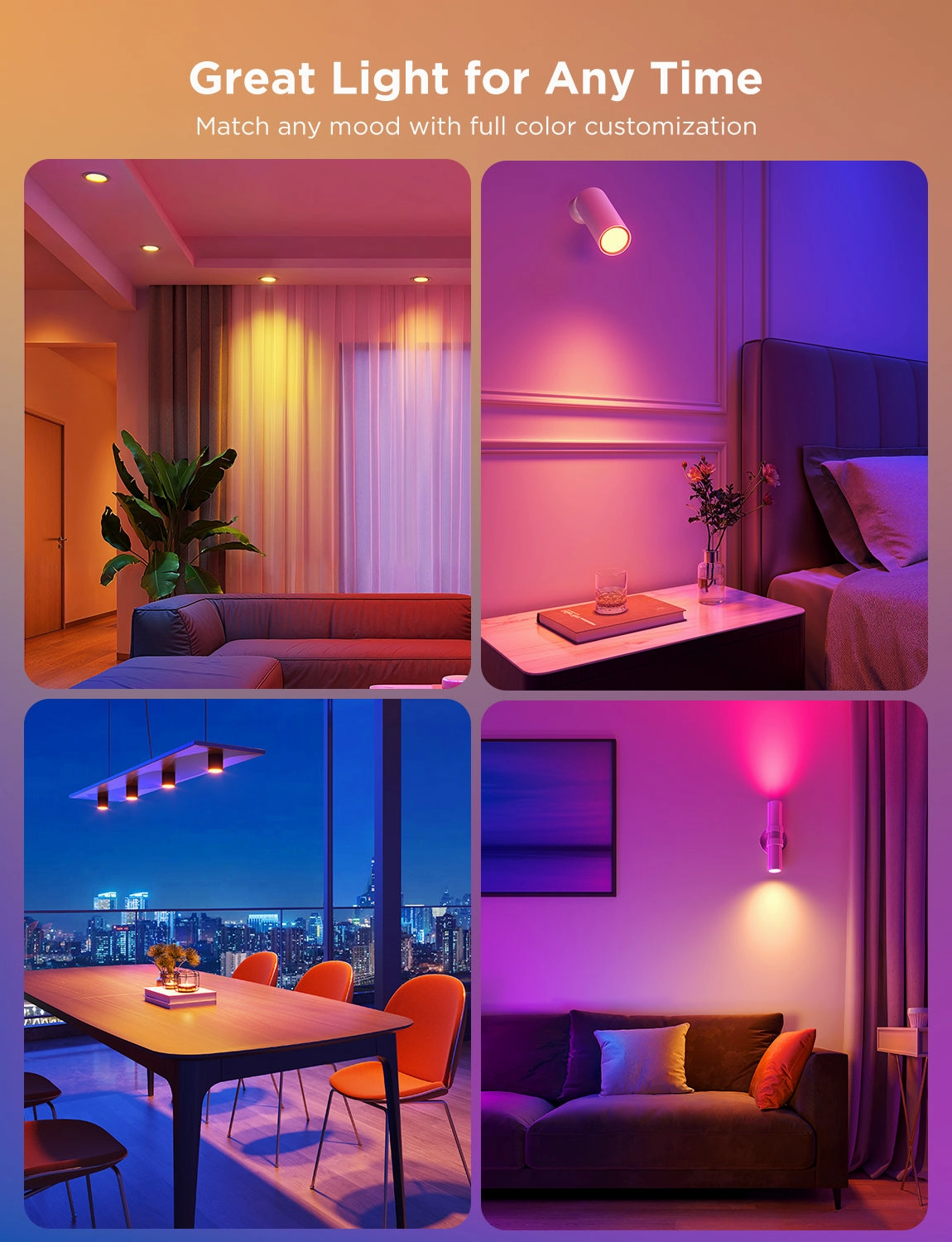 Refurbished Govee RGBWW Smart Light Bulbs