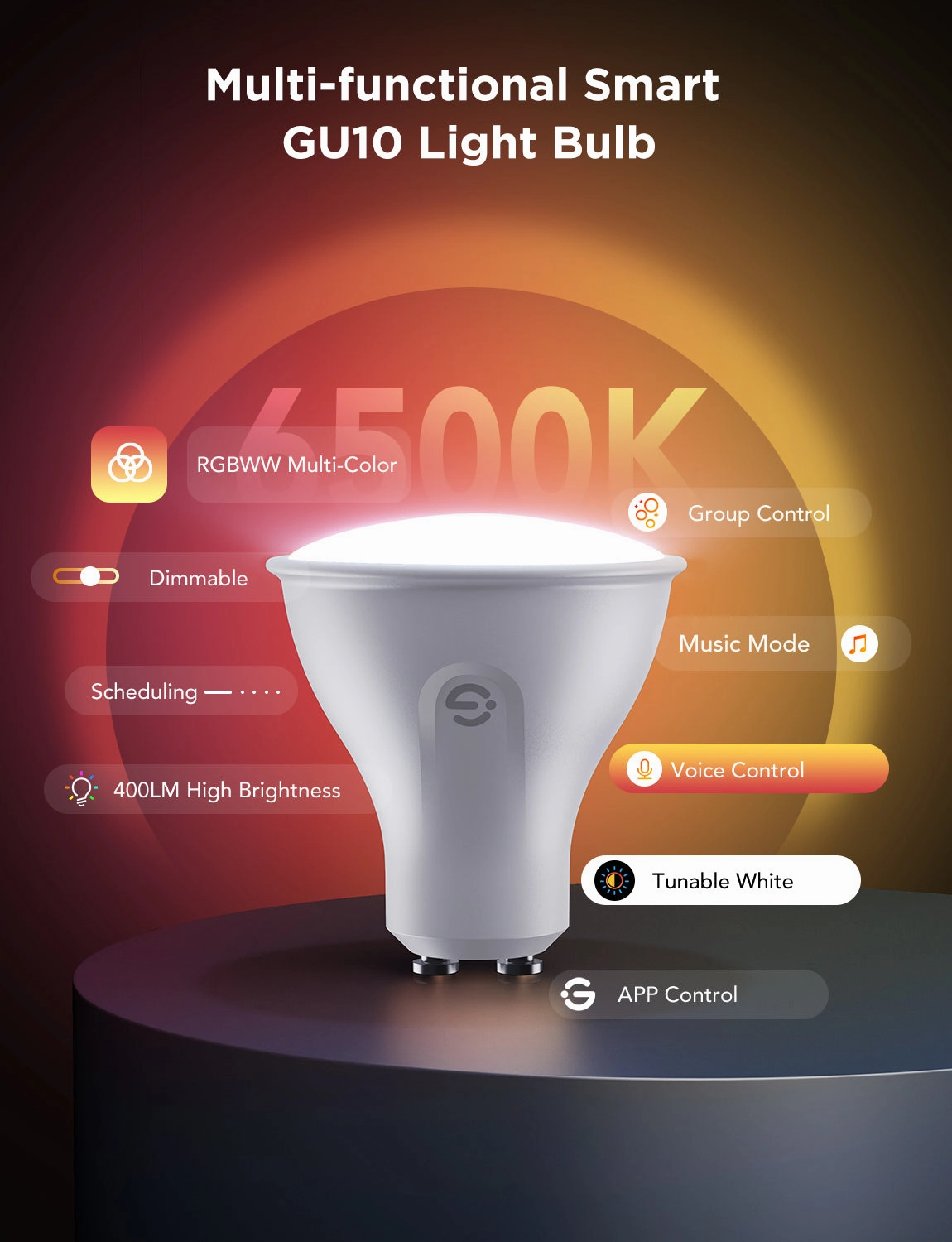 Refurbished Govee RGBWW Smart Light Bulbs