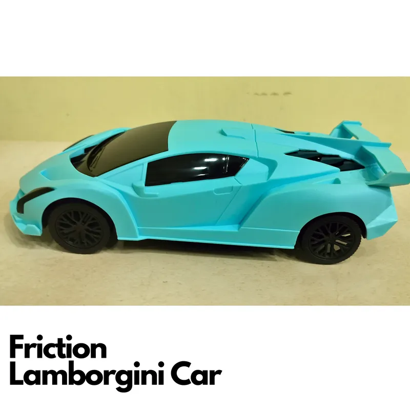 Resembling Lamborghini Friction Pull-Back Toy Car- Assorted Colours (3-5 Years)