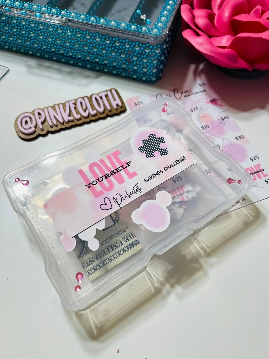 REUSABLE Love Yourself Challenge | Savings Box