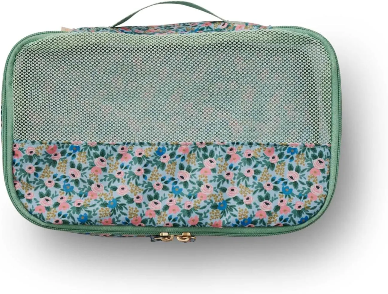 RIFLE PAPER CO. Soft Sided Packing Cubes Set of 3. Includes Small, Medium, Large and a Laundry Bag, Travel Must Have Accessory, Stylized Pattern, Floral Rosa