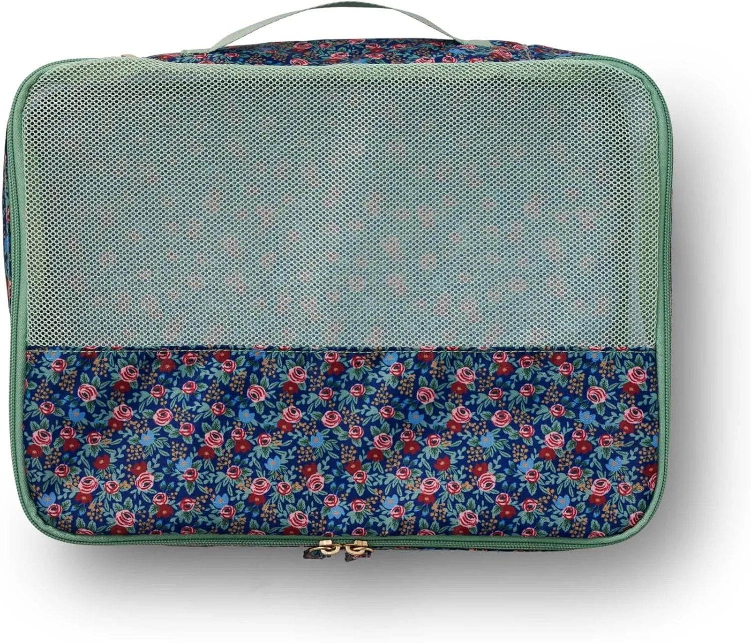 RIFLE PAPER CO. Soft Sided Packing Cubes Set of 3. Includes Small, Medium, Large and a Laundry Bag, Travel Must Have Accessory, Stylized Pattern, Floral Rosa