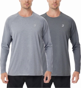 Roadbox UPF 50  Sun Shirts for Men, UV Protection Long Sleeve Swim Shirt, Lightweight Rash Guard for Fishing Hiking Running