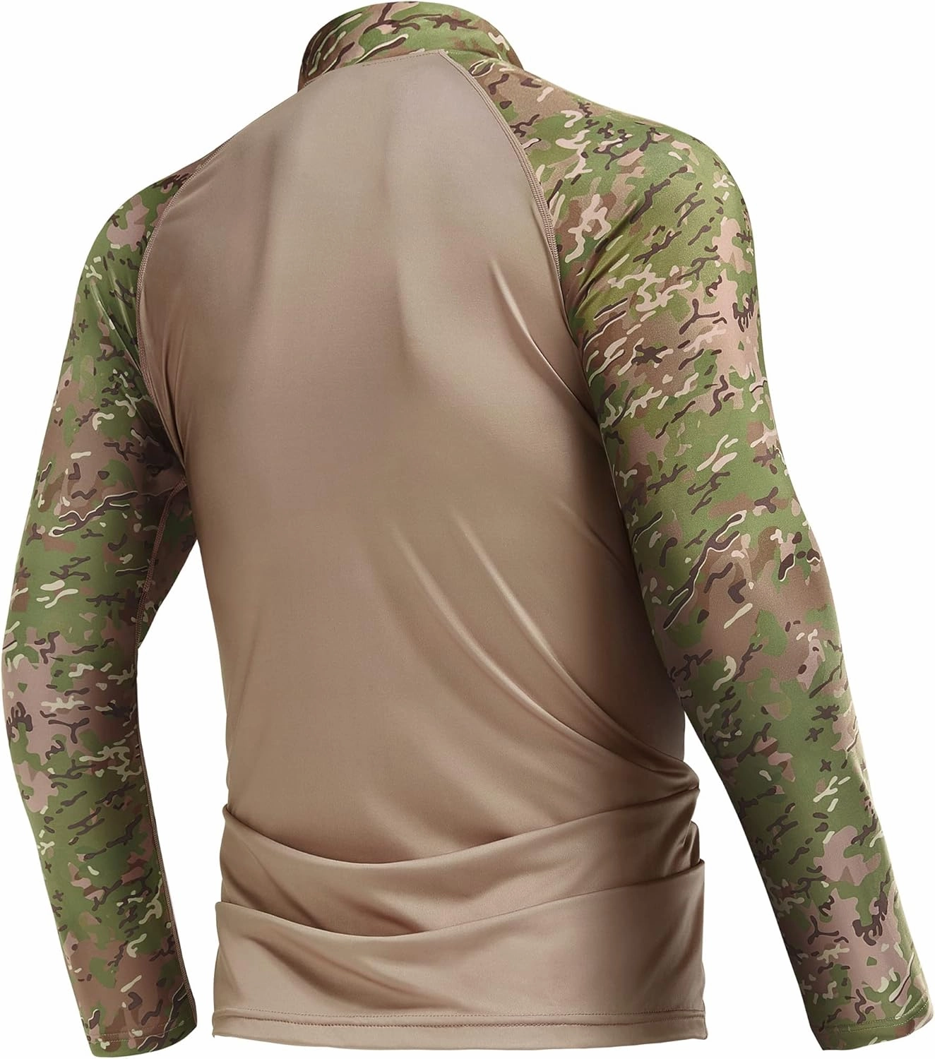 Rodeel Men's Running Hiking Shirts 1/4 Zip UPF 50  Sun Protection Long Sleeve Shirt