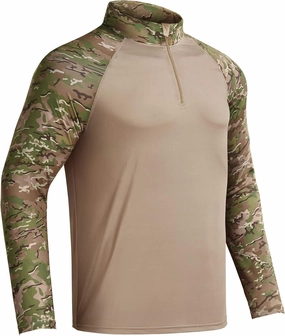 Rodeel Men's Running Hiking Shirts 1/4 Zip UPF 50  Sun Protection Long Sleeve Shirt