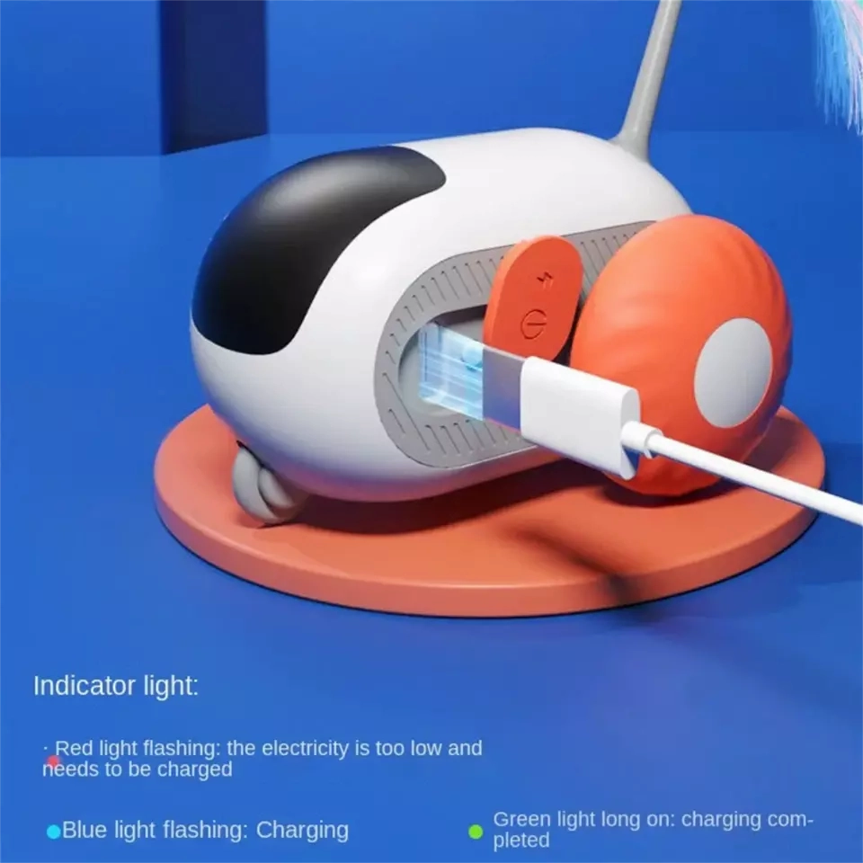Royaleva Smart Pet Sports Car Toy - Remote Control Interactive Cat Toy USB Charging