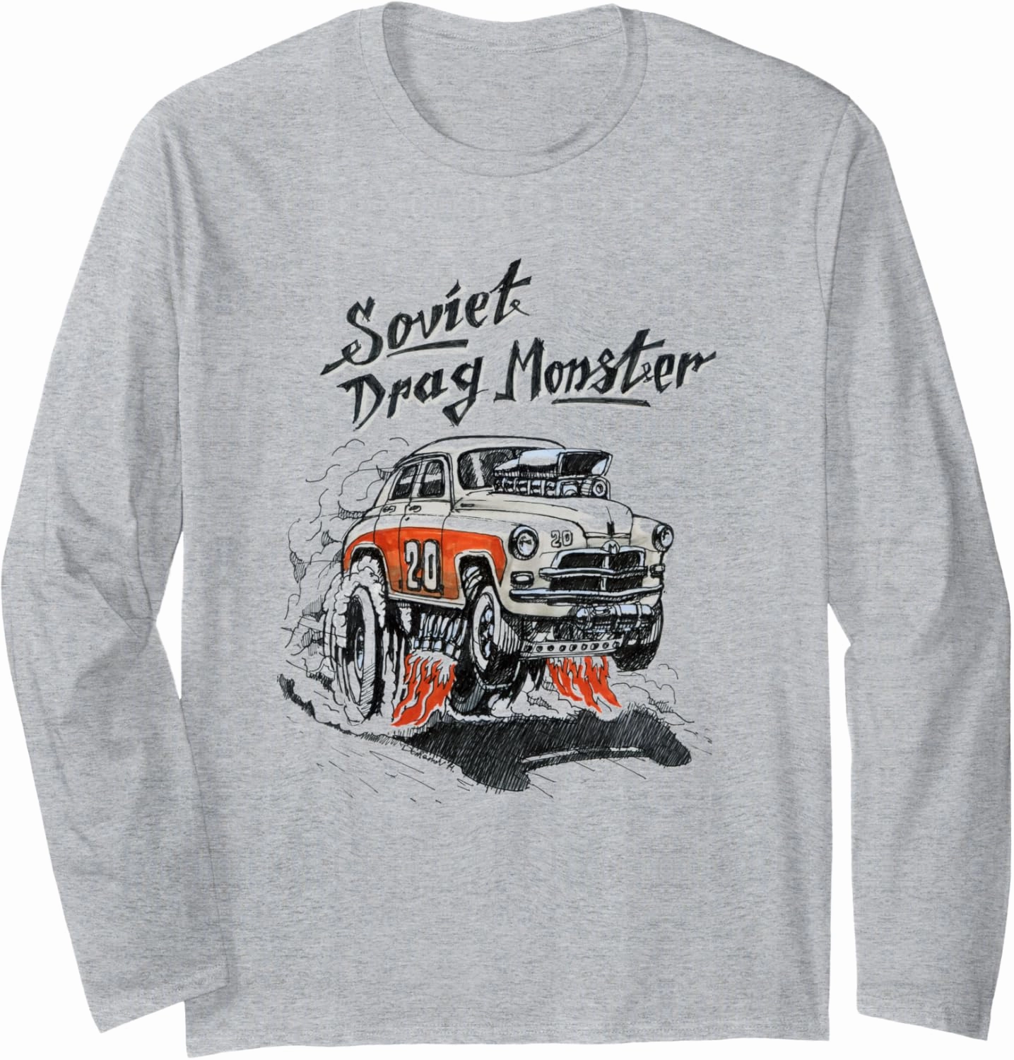Russian Car Pobeda Volga M20 Long Sleeve T-Shirt