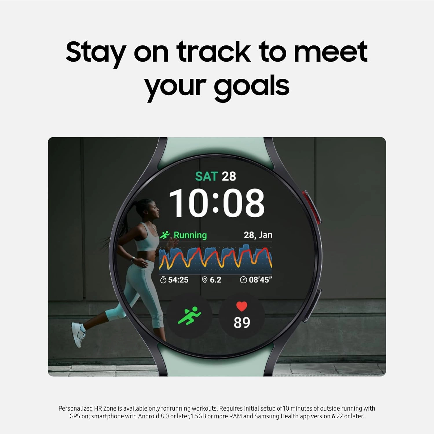 SAMSUNG Galaxy Watch 6 44mm LTE , Fitness Tracker, Personalized HR Zones, Advanced Sleep Coaching, Heart Monitor, BIA Sensor for Health Wellness Insights, Big Screen, US Version, Silver (Renewed)