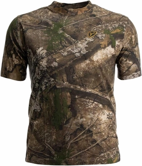 SCENTBLOCKER Scent Blocker Fused Cotton Lightweight Short-Sleeve Camo Hunting Shirt for Men