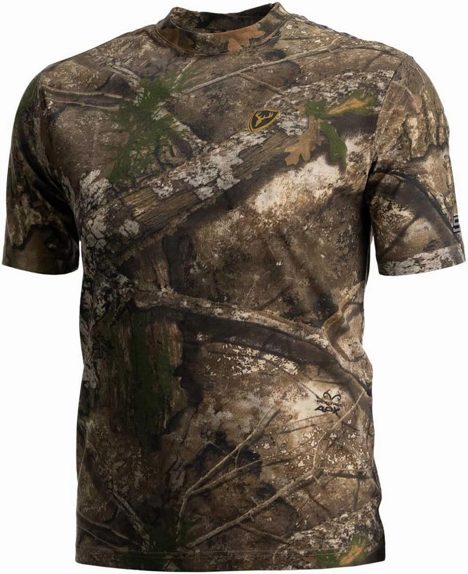 SCENTBLOCKER Scent Blocker Fused Cotton Lightweight Short-Sleeve Camo Hunting Shirt for Men