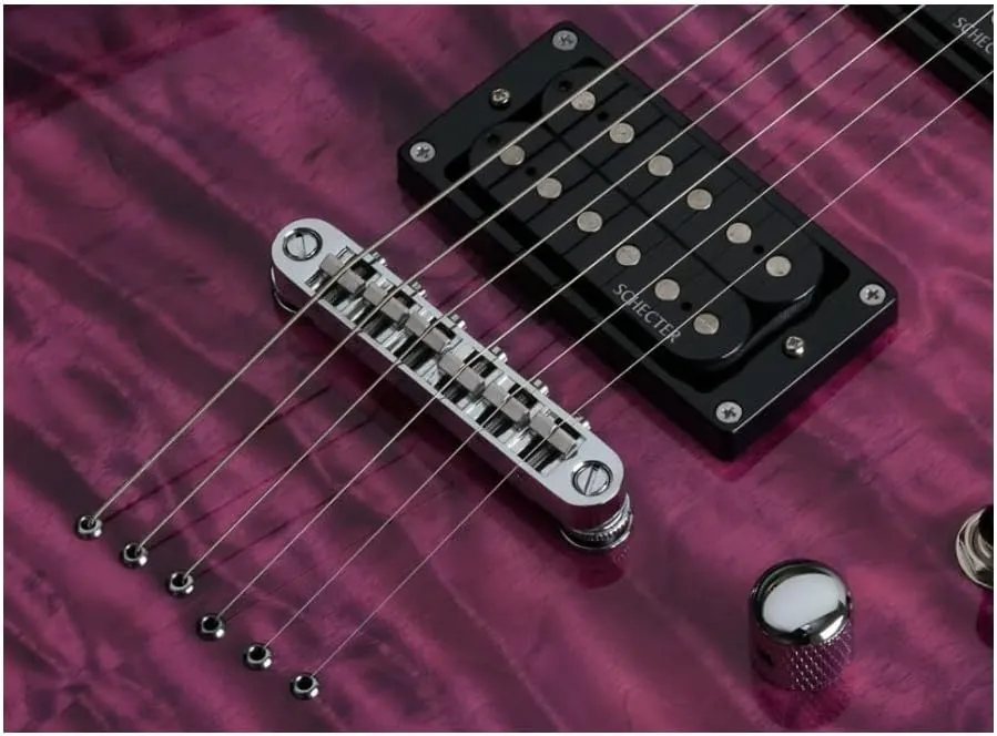 Schecter C-6 Plus Solid-Body Electric Guitar, EM