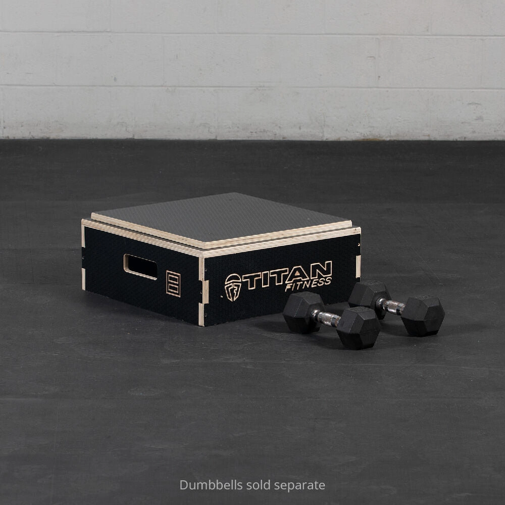 Scratch and Dent, 8" Stackable Wooden Plyo Box