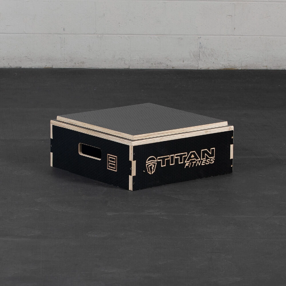 Scratch and Dent, 8" Stackable Wooden Plyo Box