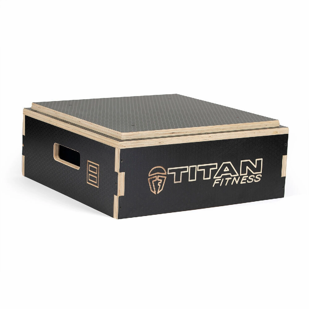 Scratch and Dent, 8" Stackable Wooden Plyo Box
