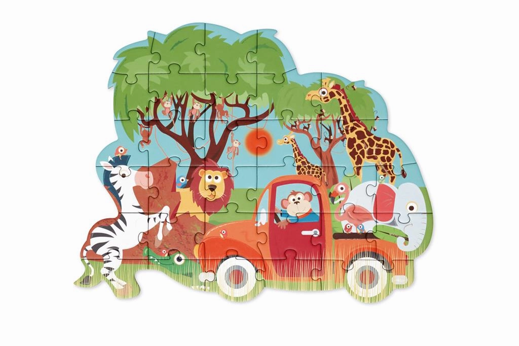 Scratch Compact Puzzle 30pcs – Contour Puzzle SAFARI