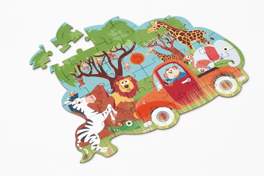 Scratch Compact Puzzle 30pcs – Contour Puzzle SAFARI