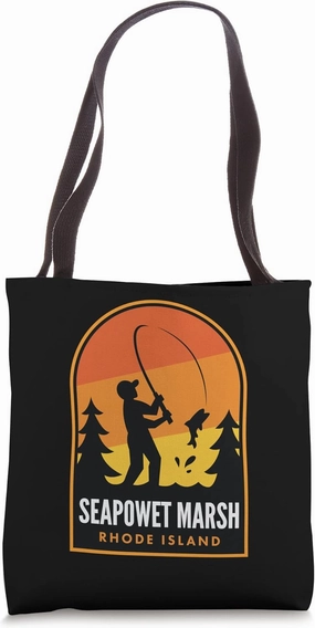Seapowet Marsh Rhode Island Fishing Tote Bag