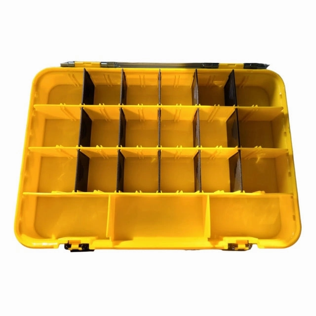 Searock Fishing Jumbo Tackle Box | Yellow Black | 28 Compartment |