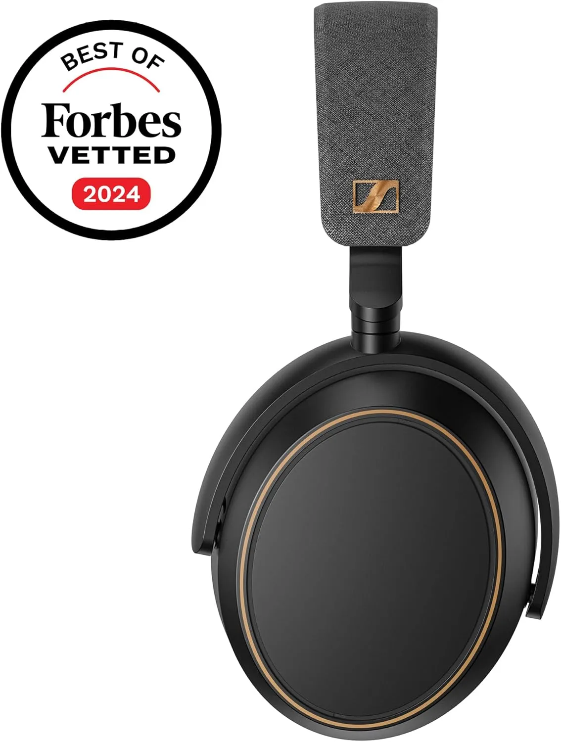 Sennheiser Consumer Audio Momentum 4 Wireless Headphones - Bluetooth Headset for Crystal-Clear Calls with Adaptive Noise Cancellation, 60h Battery Life, Lightweight Folding Design - Black/Copper