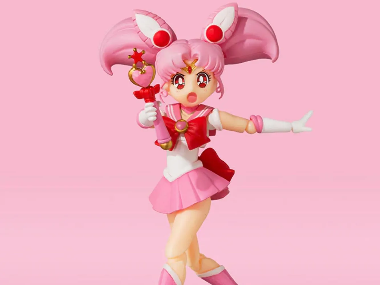 S.H. Figuarts Sailor Moon Sailor Chibi Moon Animation Color Edition (Resale Version) Approx. 3.9 inches (100 mm), PVC & ABS Pre-painted Action Figure