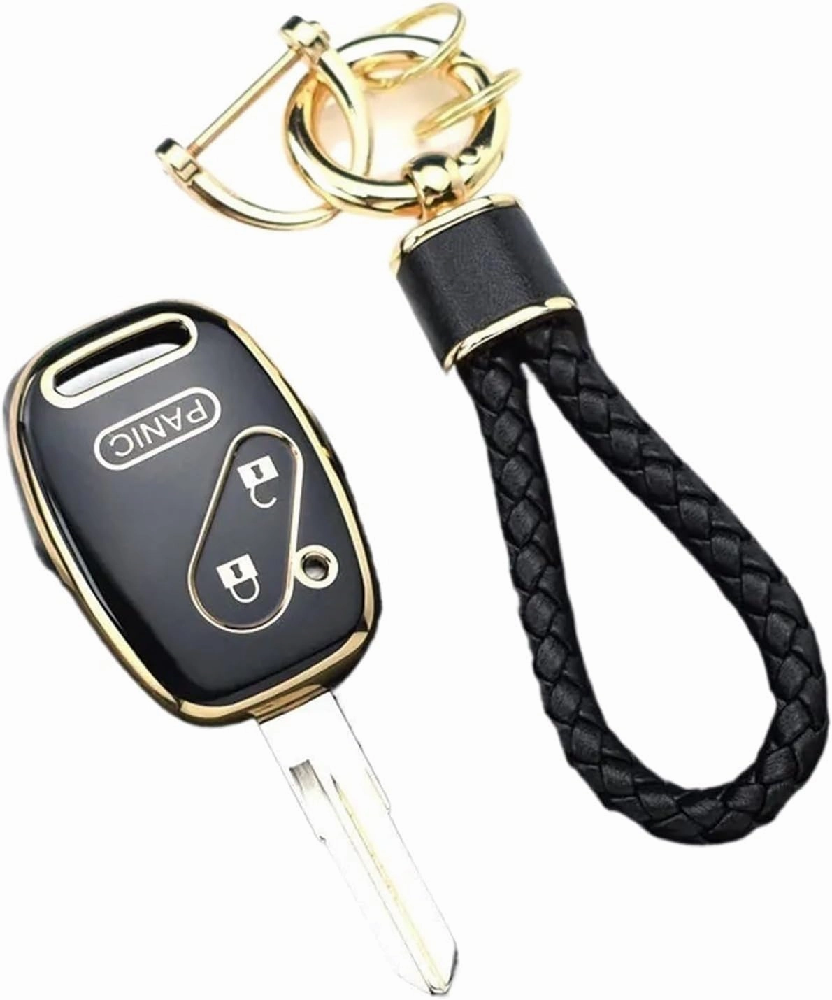 Shell Protector Holder Fob Compatible for Honda Accord Civic CRV CR-V Pilot Insight Ridgeline Car Remote Key Case Cover Bag Accessories(Keychain 4)