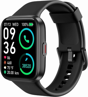 SKG Smart Watch for Men Women Android iPhone with Alexa Built-in & Bluetooth Call(Answer/Make Call) 1.69" Fitness Tracker with IP68 Waterproof, 60  Sports, Heart Rate SpO2 Monitor, V7 Pro