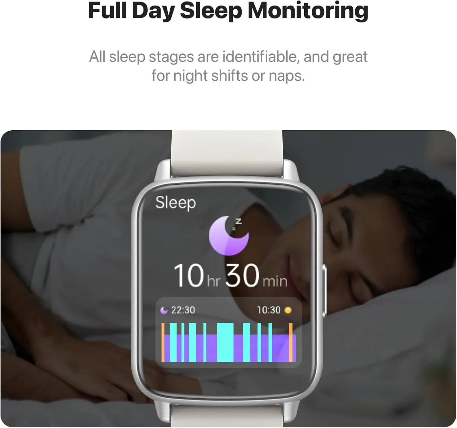Smart Watch, 1.83" HD Smartwatch for Men Women (Answer/Make Calls), Fitness Watch with 100  Sport Modes, IP68 Waterproof/Heart Rate/Sleep Monitor, Activity Trackers for Android (Silver White)