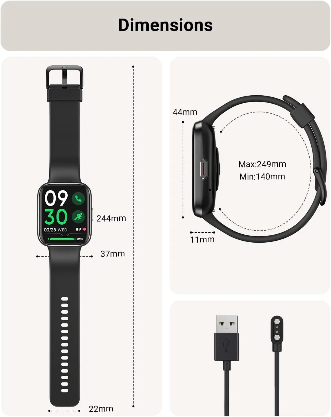 Smart Watch for Men Android & iPhone, Alexa Built-in, 1.8" Touch Screen Fitness Tracker with Answer/Make Calls, IP68 Waterproof Heart Rate/Sleep/SpO2 Monitor, Pedometer, 100  Sport Modes