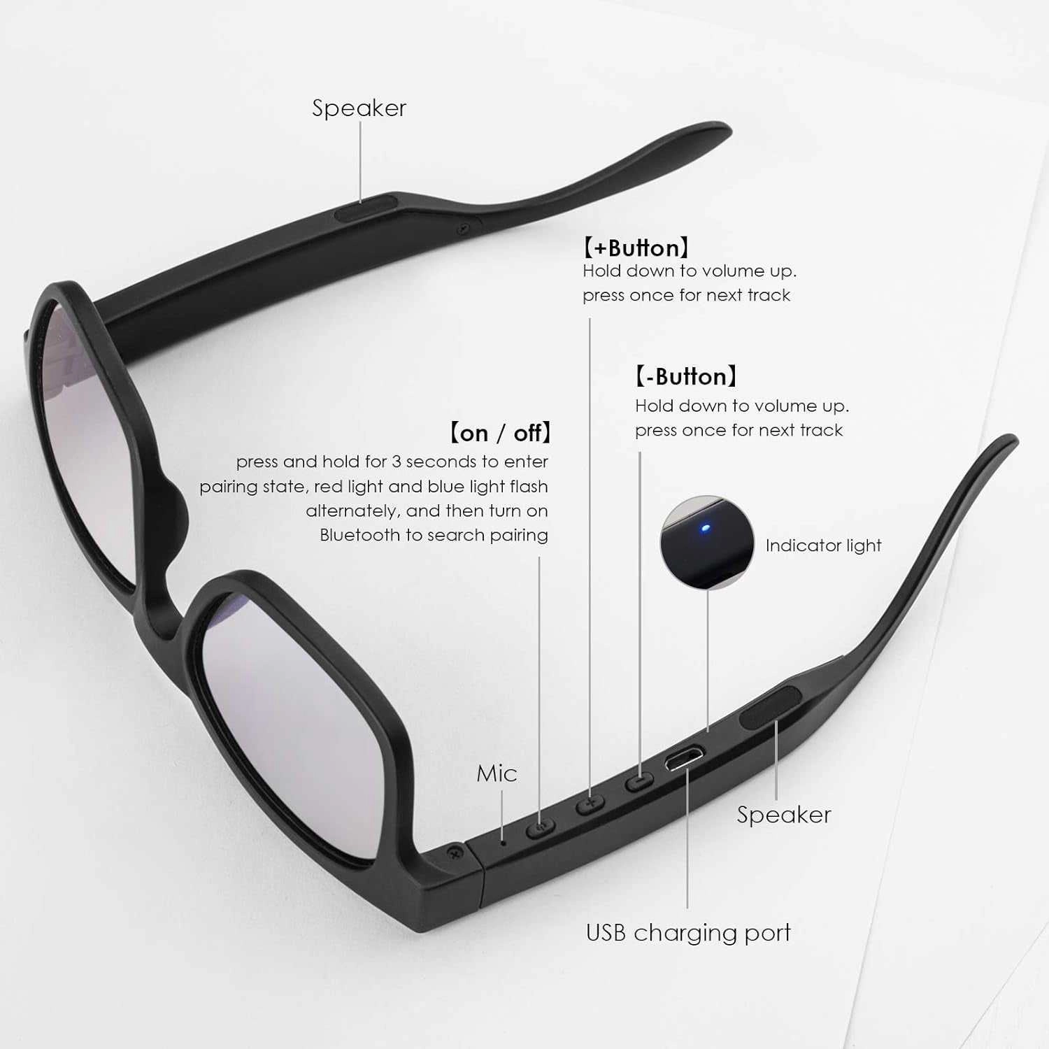 Smart Audio Bluetooth Sunglasses