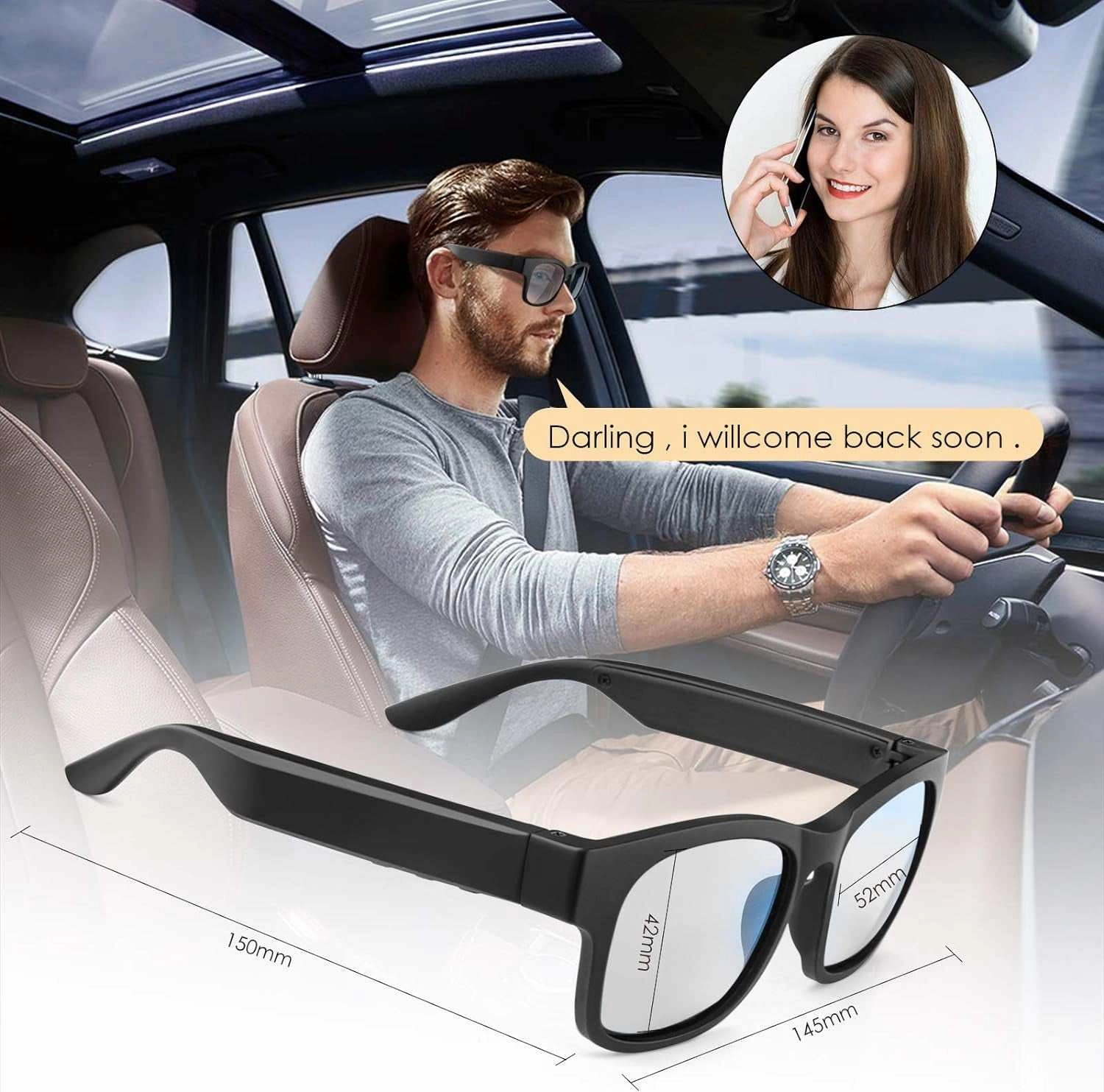 Smart Audio Bluetooth Sunglasses