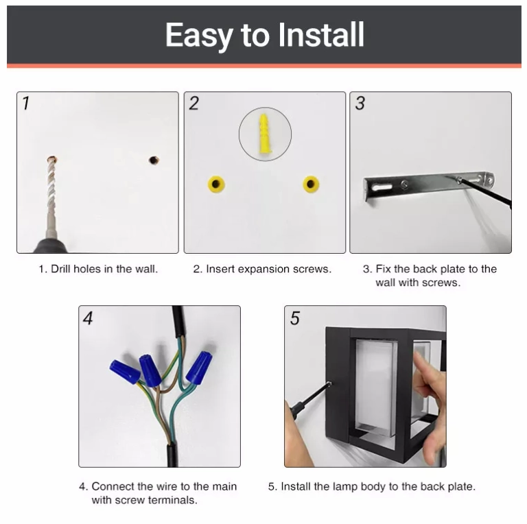 Smart Outdoor Wall Light 13W 1000LM