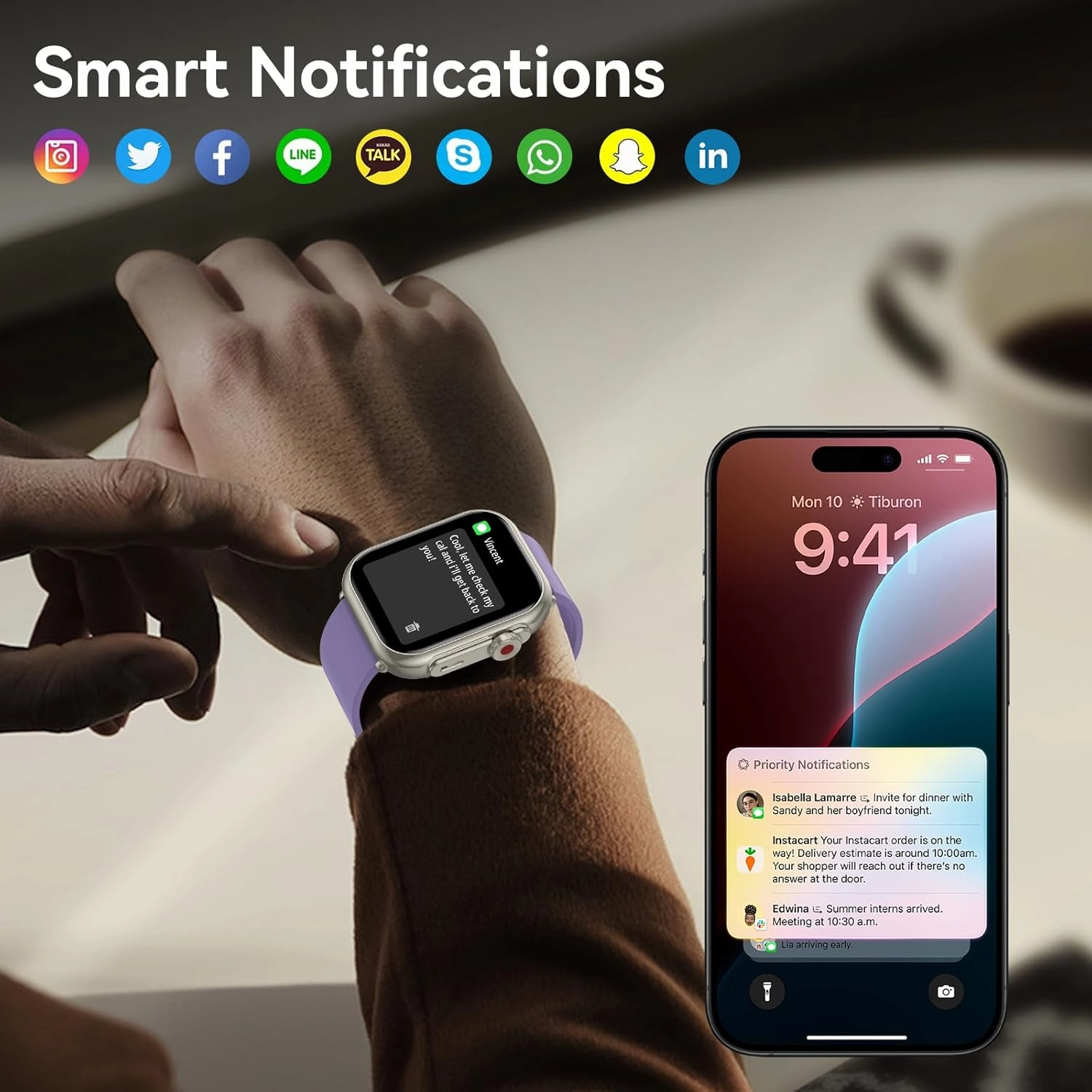 Smart Watch for Men Women, 1000 mAh 100 Day Battery Life, 1.85" Fitness Tracker with Call Function, 110  Sport Modes, Heart Rate, Sleep Monitor Fitness Watch, IP68 Waterproof, Compatible iOS Android
