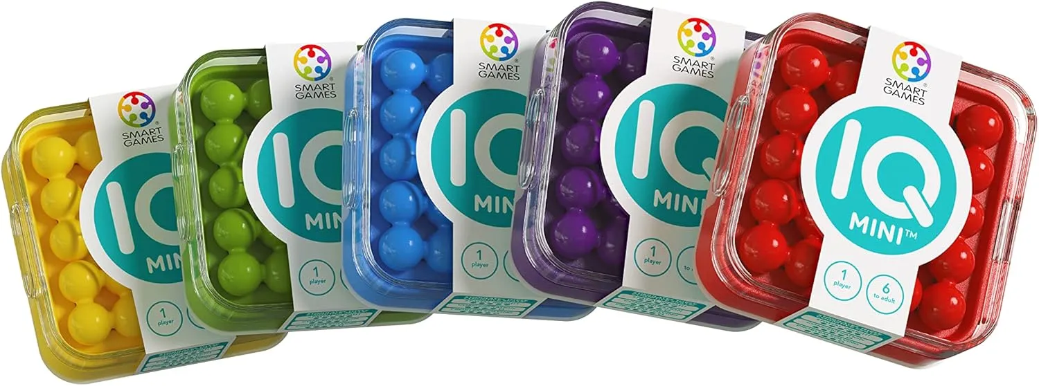 SmartGames - IQ Mini, Create Your Own Challenges, Compact Puzzle Game, 6  Years (pack of 1)