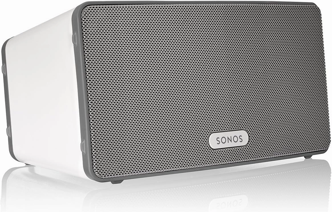 Sonos Play:3 - Mid-Sized Wireless Smart Home Speaker for Streaming Music, Amazon certified and Compatible with Alexa. (White) (Renewed) (Renewed)