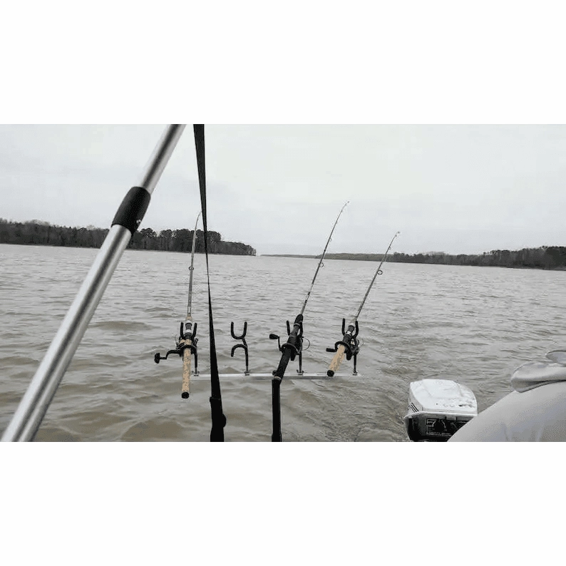 Spider Rig Fishing Rod Holder with Four Rod Positions